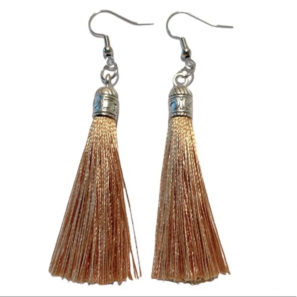 Tassel / Bohemian Colorful Earrings - Picture 1 of 3